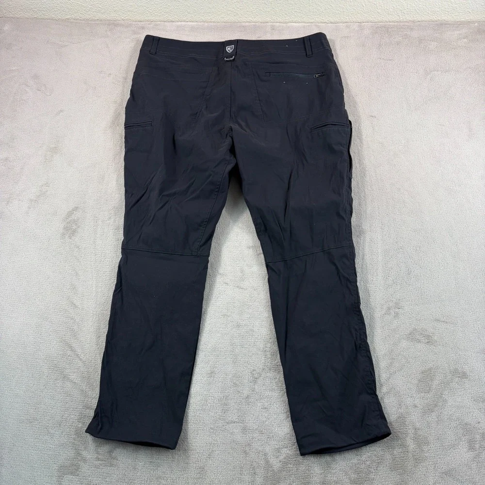 Kuhl Renegade Rock Cargo Pants Men‎ 38x29.5 Black Tapered Fit UPF 50+ NWOT